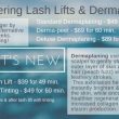 lash lifts and dermaplaning